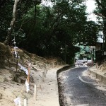 神社と計画道路